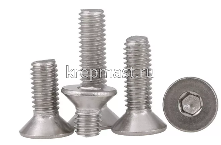 Винт с внут. шестиг. потай голов. 6х20 нерж. А2 DIN 7991