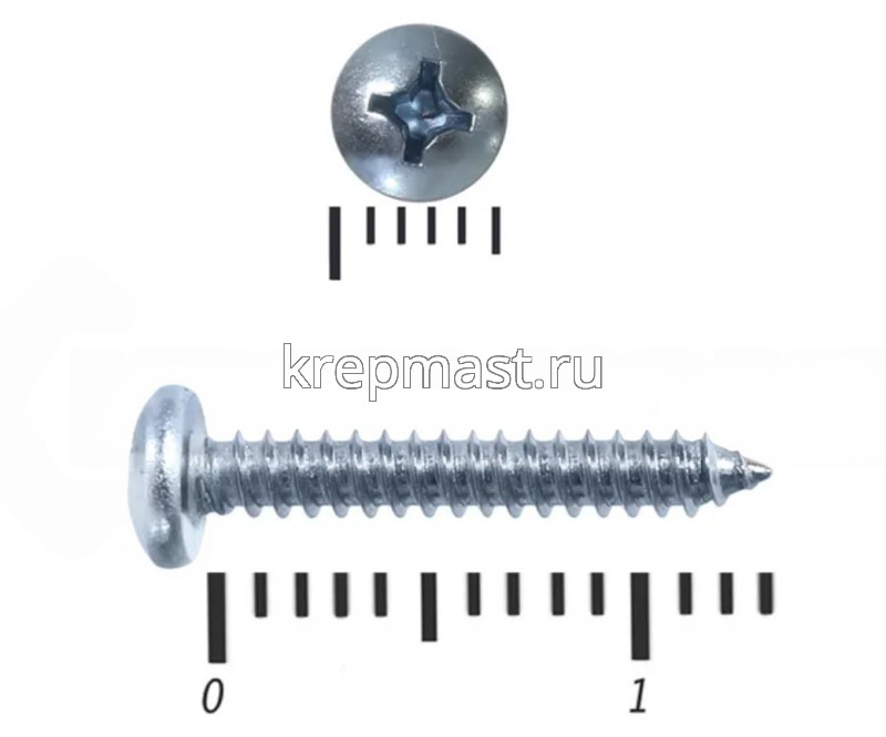 Саморез п/сфер гол. 2,2 х13 DIN 7981