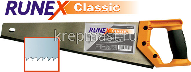 Ножовка по дереву RUNEX Classic 400мм закал..