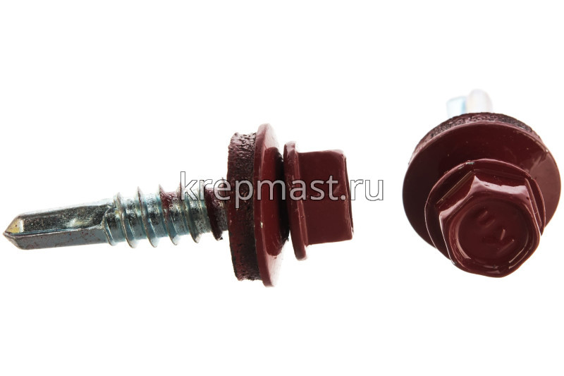 Саморез д/кровли краш. 5,5х25 RAL 3011