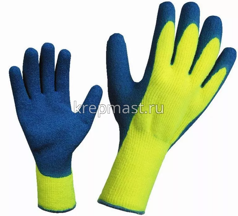 Перчатки акриловые ЯНВАРЬ (-20) с п/п покрытием утепленные