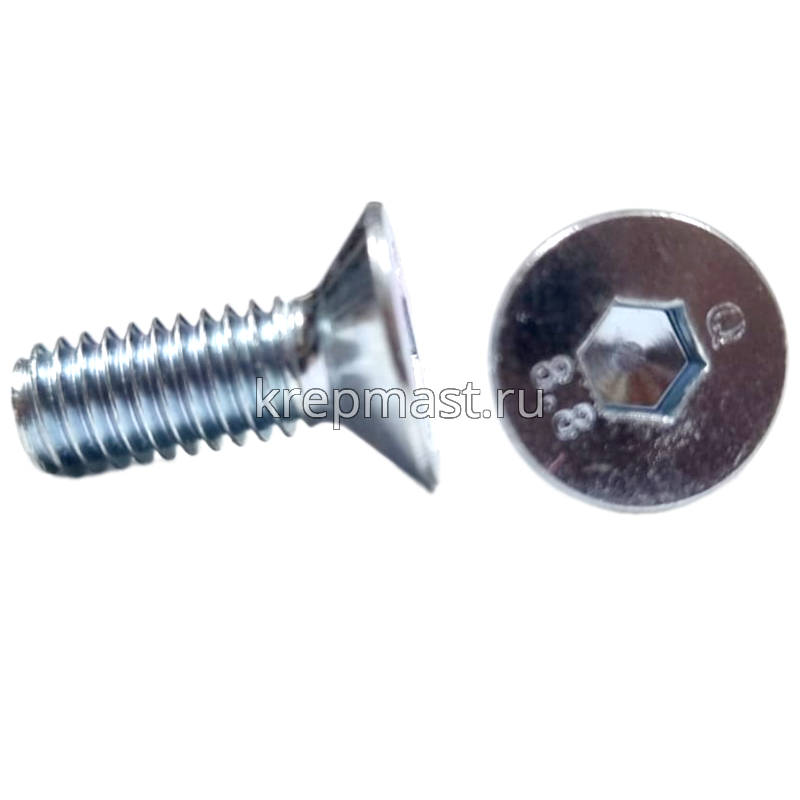 Винт с внут. шестиг. потай голов. 6х16 кл.пр.8,8 DIN 7991