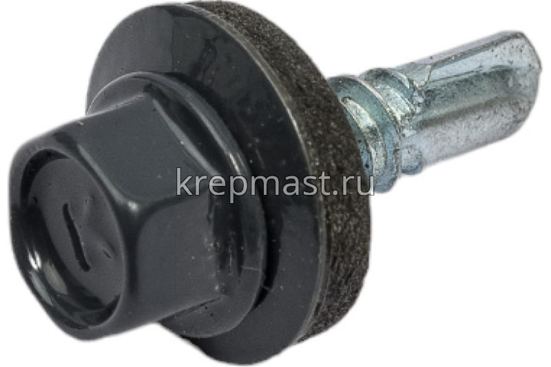 Саморез д/кровли краш. 5,5х19 RAL 7024