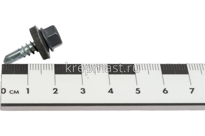 Саморез д/кровли краш. 5,5х19 RAL 7024