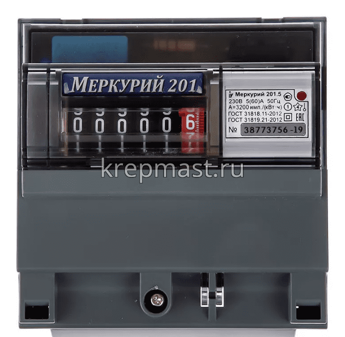 Счетчик электрический Меркурий 1ф 5-60А