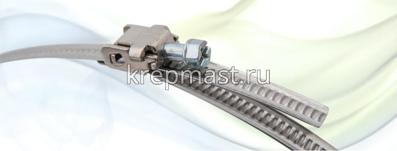 Зажим для хомута ленточного