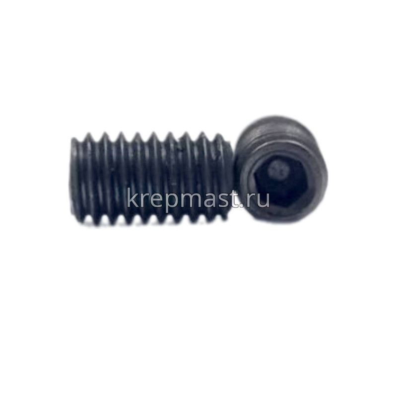 Винт уст. 6х10 12,9 DIN 913плоск.конц.вн/ш чёрн