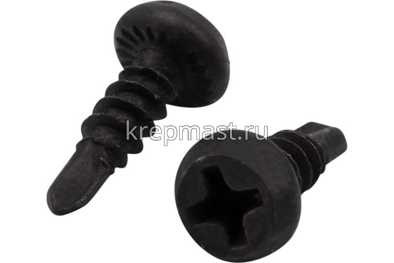 Саморез п/цил. сверло 3,5х11 оксид (черный)