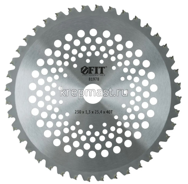 Диск для триммера FIT твердосплав. 230х40Тх25,4мм