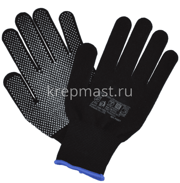 Перчатки нейлоновые с ПВХ (ЦВЕТНЫЕ в ассортименте)