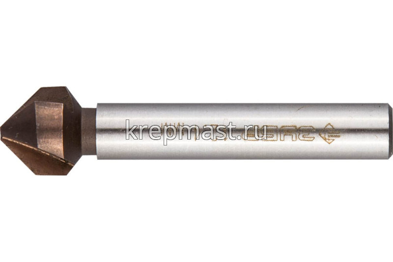 Зенкер ЗУБР конус, цилиндр.хвост. 6мм(д.12,4х56мм)
