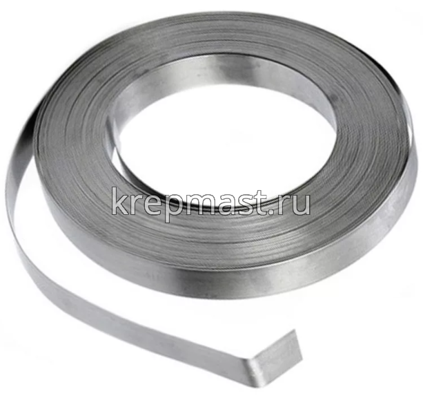Лента стальная в рулоне 20мм х 25м широкая