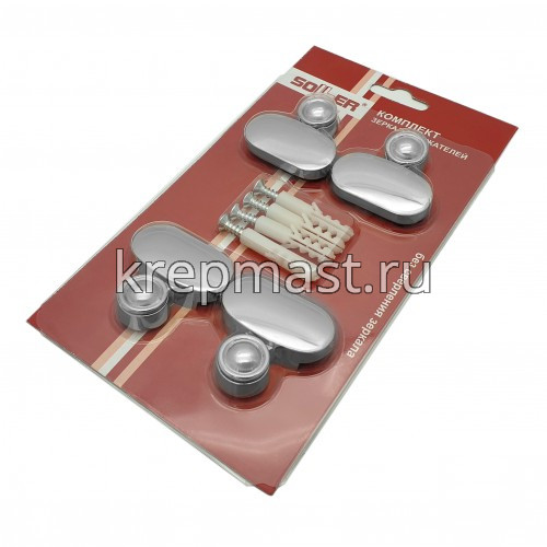 Зеркалодержатель 159 (хром) Soller (комплект 4шт)