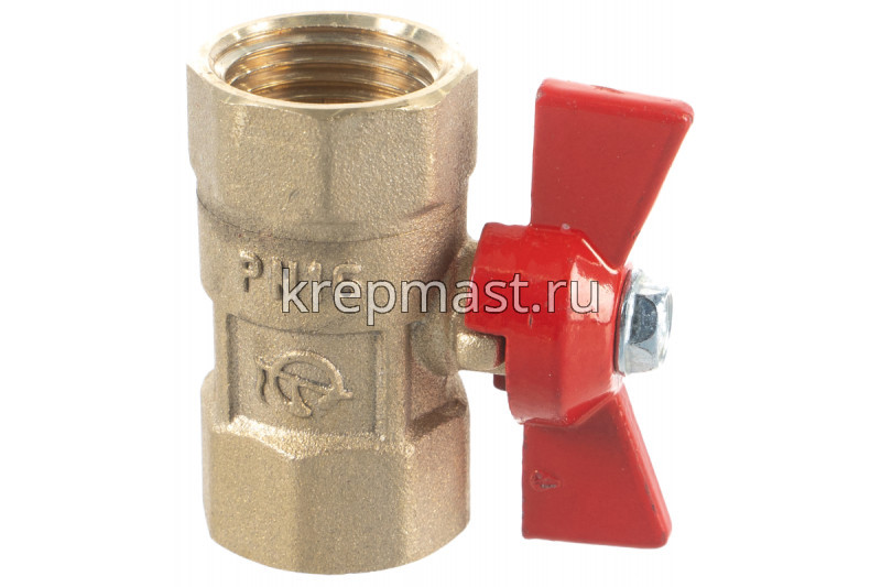 Кран шар Ду-15 м/м баб 1/2"