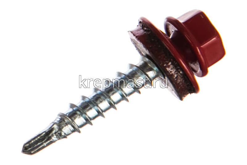 Саморез д/кровли краш. 4,8х35(38) RAL 3003