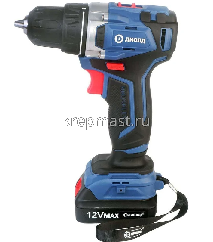 Шуруповерт аккумуляторный ДИОЛД (12Вт, 2,0Ah/ч)