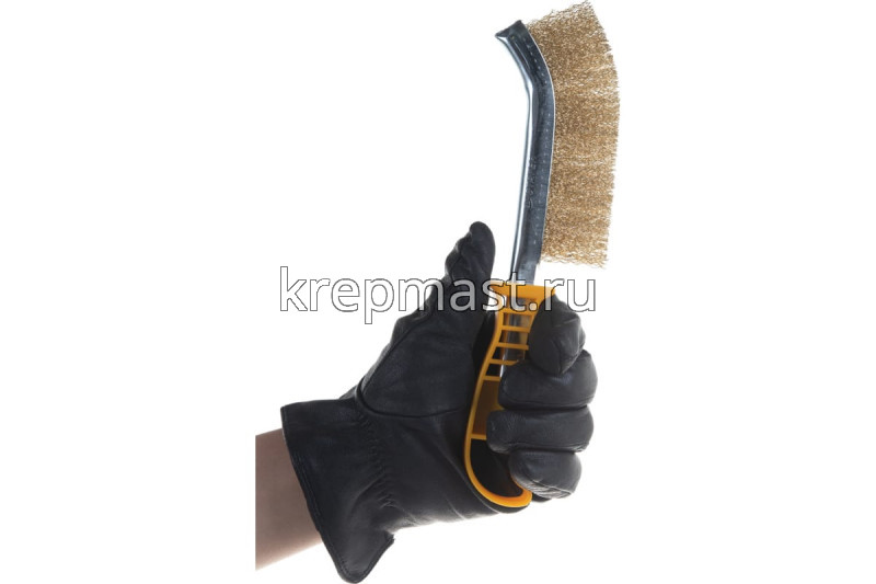 Корщетка пластиковая ручка тип В латунь (игогнутая)
