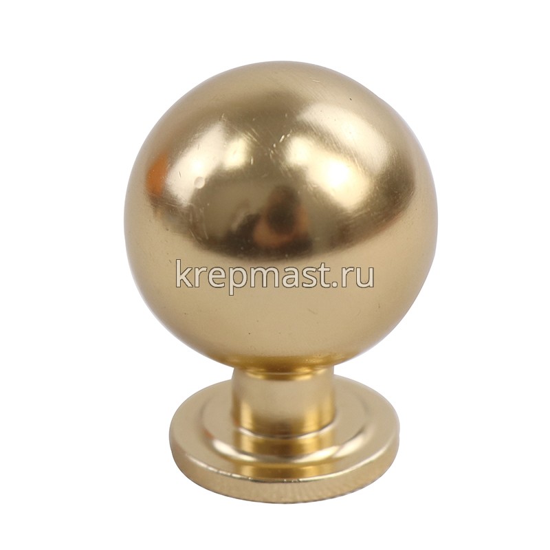 Ручка кнопка мебельная 3024 шарик золото