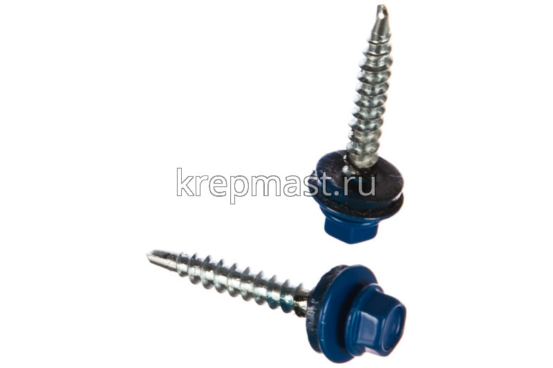 Саморез д/кровли краш. 4,8х35(38) RAL 5005/RR35