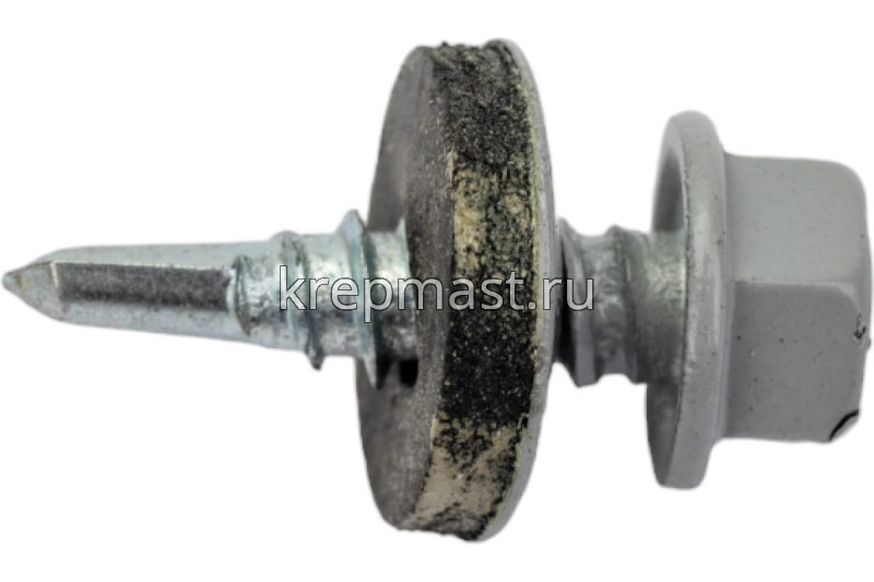 Саморез д/кровли краш. 5,5х19 RAL 7004