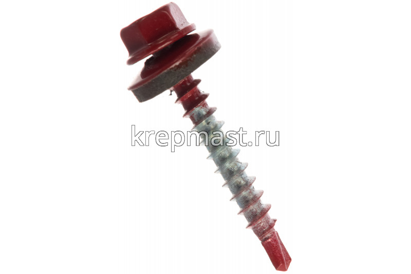 Саморез д/кровли краш. 4,8х35(38) RAL 3011/RR29
