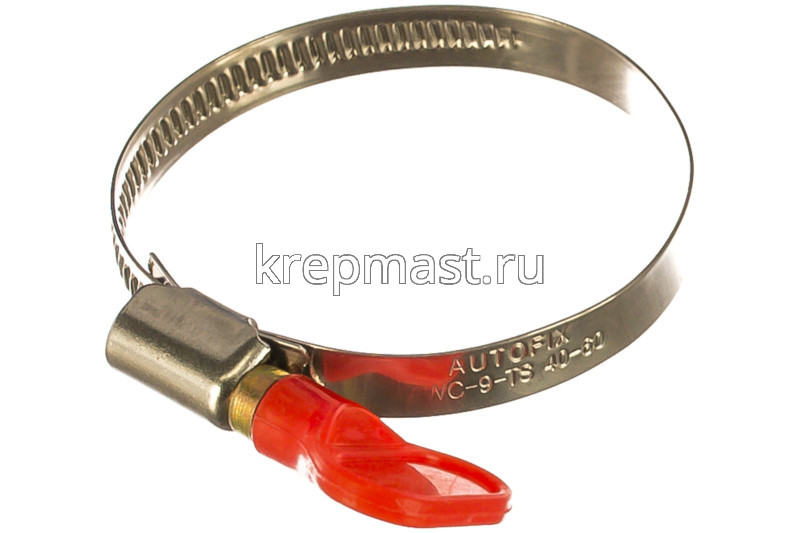 Хомут ленточный с ключом USP 40-60мм (ширина 9мм)