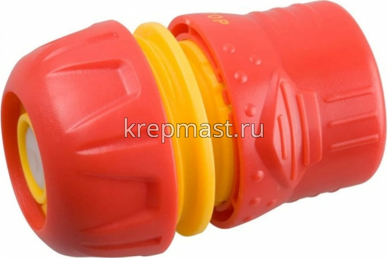 Соединитель GRINDA пластмас.с автостопом и запирающ.механизмом 3/4"