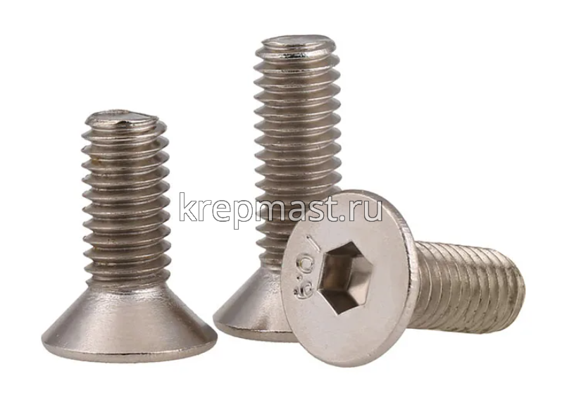 Винт с внут. шестиг. потай голов. 6х 50 кл.пр.10,9 DIN 7991