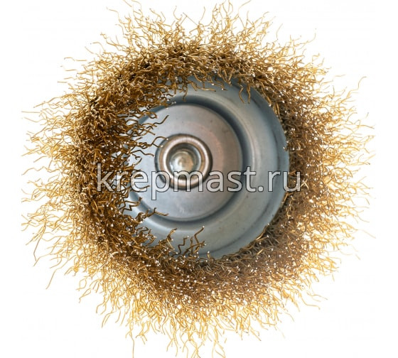 Корщетка- чашка 75мм для ДРЕЛИ USP латунь волна