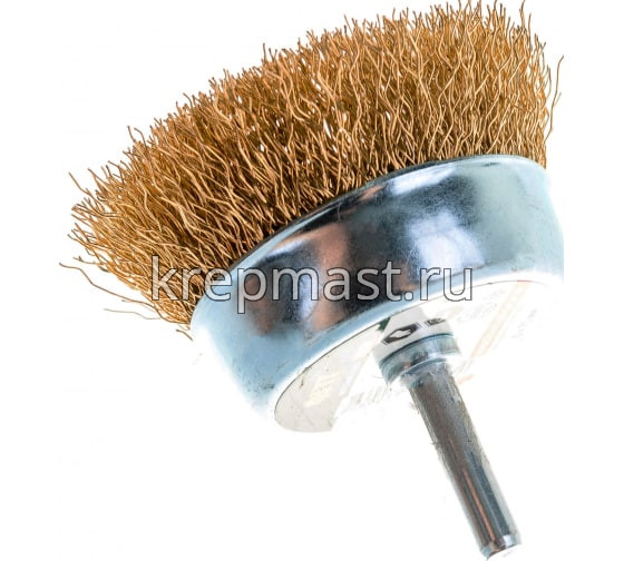 Корщетка- чашка 75мм для ДРЕЛИ USP латунь волна