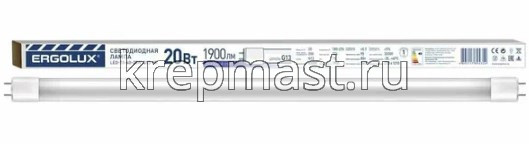 Лампа линейная 20Вт 6500К LED-Т8-120-20W-G13-6K