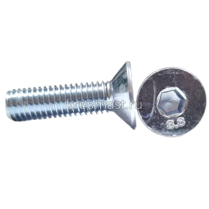 Винт с внут. шестиг. потай голов. 8х30 кл.пр.8,8 DIN 7991