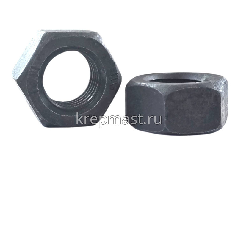 Гайка 6-гр. М 30 DIN 934 (3,5) кл.пр.10.0 черн.