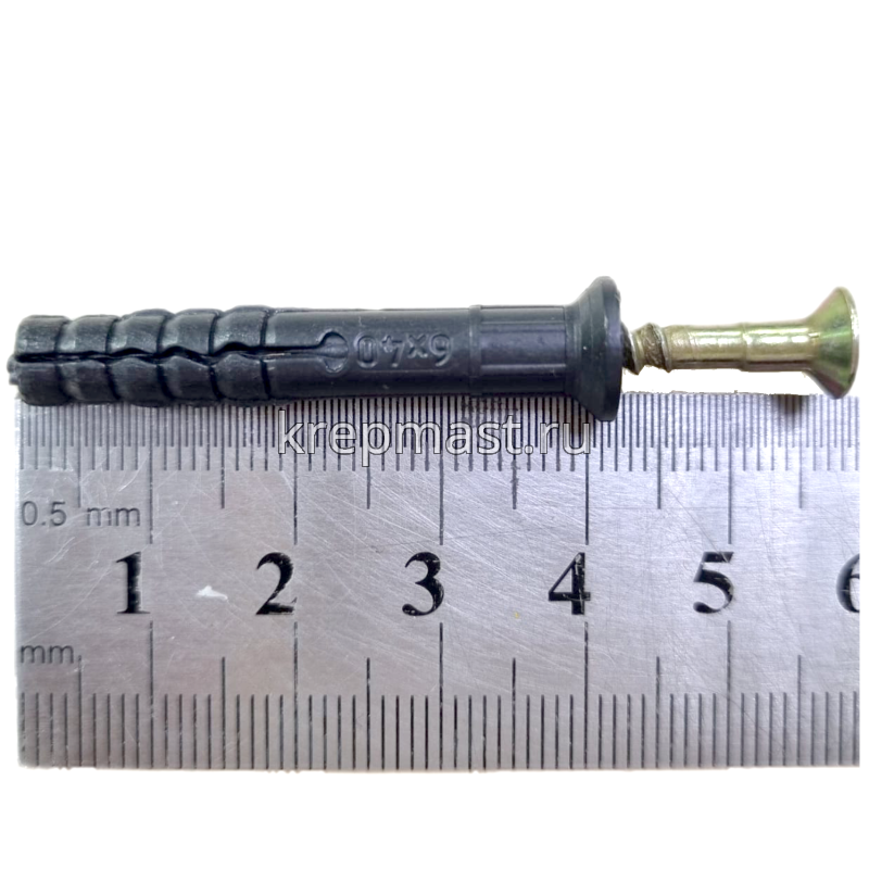 Дюбель-гвоздь 6х 40 потай