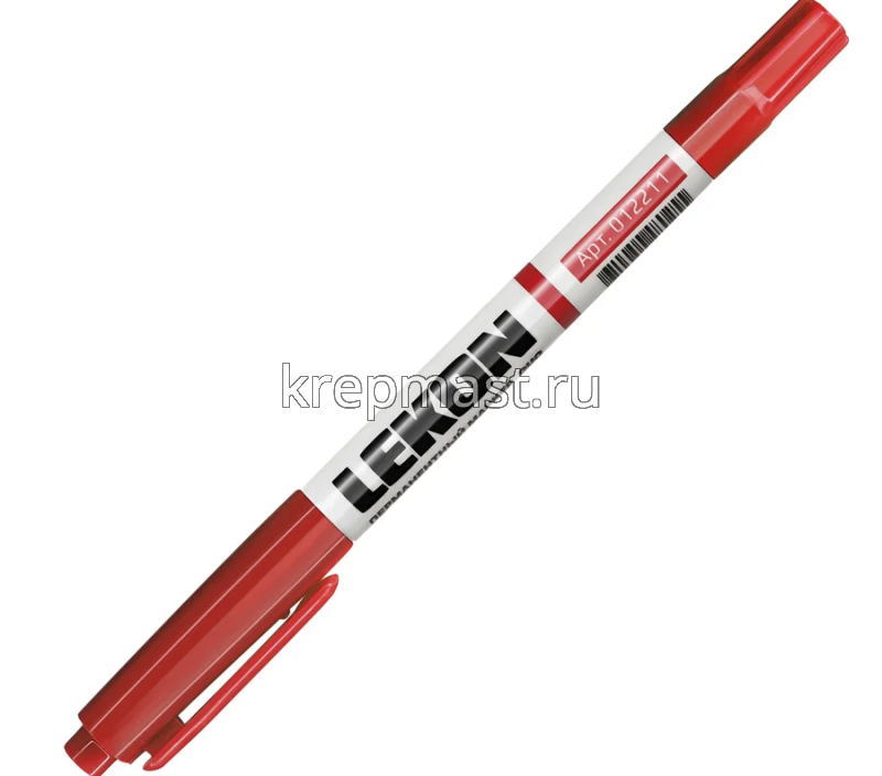 Маркер перманентный 0,5-1,0 мм красный двустроронный