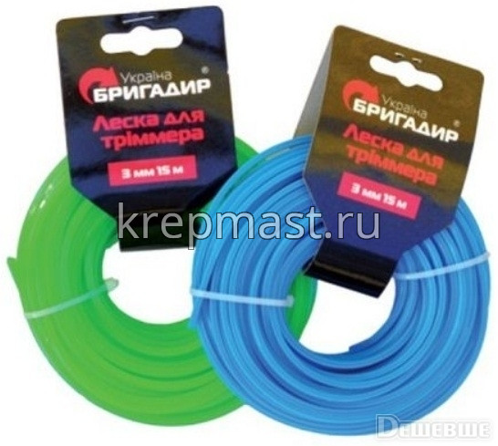 Леска для триммера 3,0мм STANDART (по 15м)