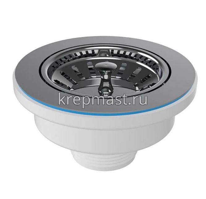 Е104-0 Выпуск для сифона 3 1/2" латуный винт 25мм (для нерж.мойки), без перелива