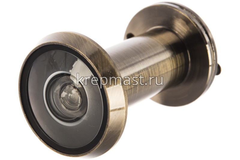 Глазок дверной со шторкой d=16мм L=35-60мм, латунь