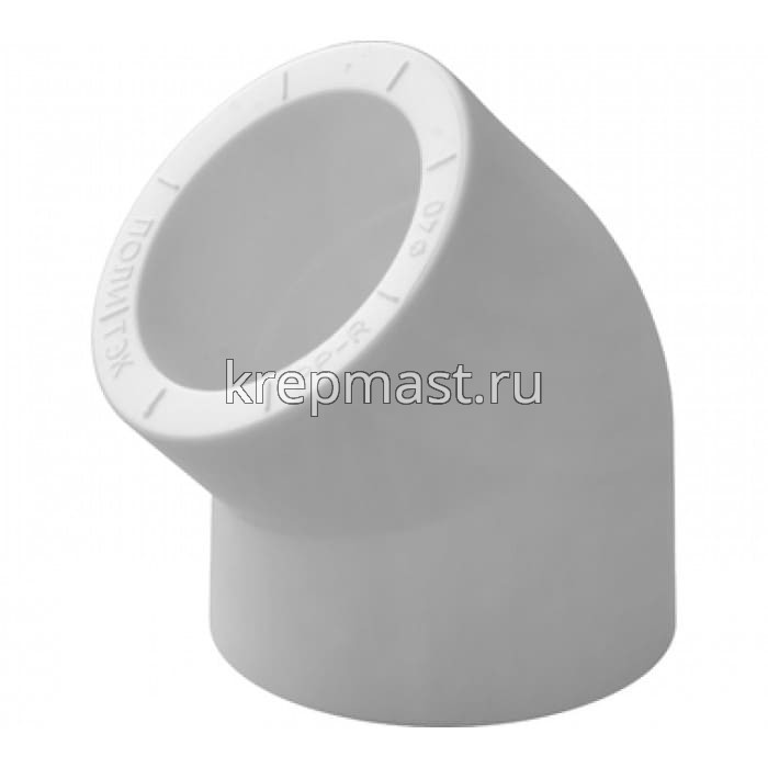 Угольник D40 45 град. п/п