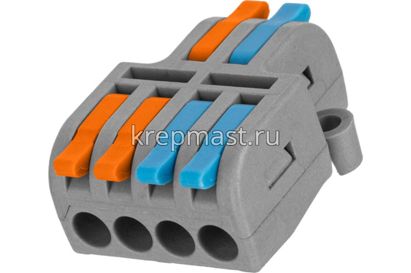 Клемма 2/4 разветвительная WAGO СКР-424 оранжевые